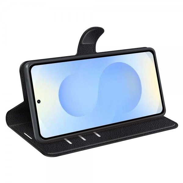 Samsung Galaxy S26 Plus Kotelo Litsi Musta