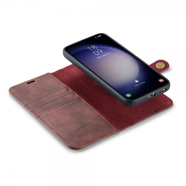Dg.Ming Samsung Galaxy S26 Plus -kotelo irrotettavalla kuorella, punainen
