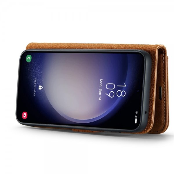 Dg.Ming Samsung Galaxy S26 Plus -kotelo irrotettavalla kuorella, ruskea