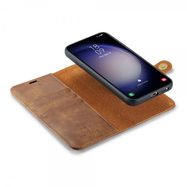 Dg.Ming Samsung Galaxy S26 Plus -kotelo irrotettavalla kuorella, ruskea