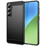 Samsung Galaxy S26 Plus Kuori Harjattu hiilikuitukuvio Musta