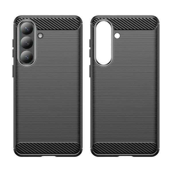 Samsung Galaxy S26 Kuori Harjattu Hiilikuitukuvio Musta