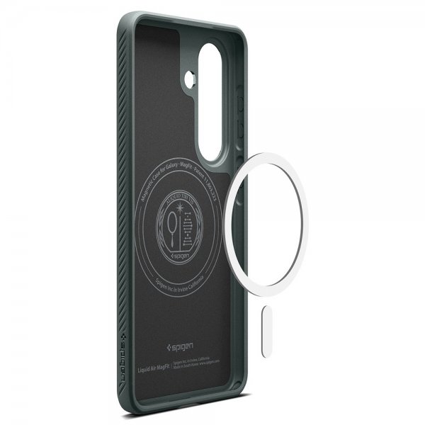 Spigen Samsung Galaxy S26 Plus -kuori Liquid Air MagFit Abyss Green