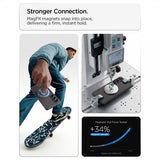 Spigen Samsung Galaxy S26 Plus -kuori Liquid Air MagFit Marble Gray