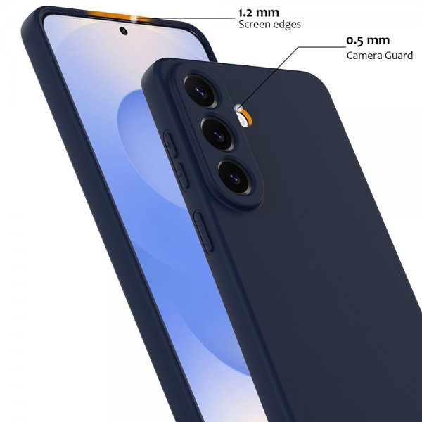 Samsung Galaxy S26 Plus -suojakuori hihnalla, silikoni, MagSafe, tummansininen