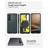 Spigen Samsung Galaxy S26 Plus Suojakuori Tough Armor MagFit Abyss Green