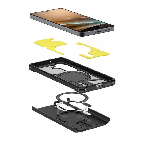 Spigen Samsung Galaxy S26 Plus -suojakuori Tough Armor MagFit, musta