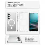 Spigen Samsung Galaxy S26 Plus Ultra Hybrid MagFit kirkas kuori valkoinen