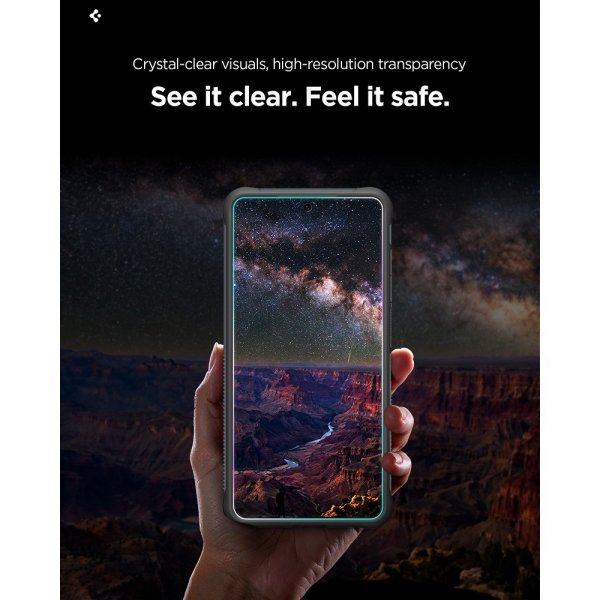 Spigen Samsung Galaxy S26 Plus -näytönsuoja GLAS.tR EZ Fit Pro Privacy 2 kpl