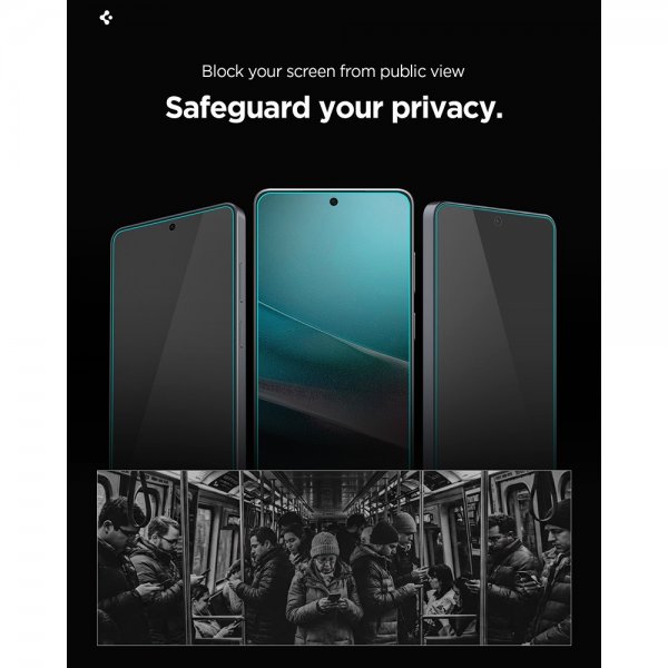 Spigen Samsung Galaxy S26 Plus -näytönsuoja GLAS.tR EZ Fit Pro Privacy 2 kpl