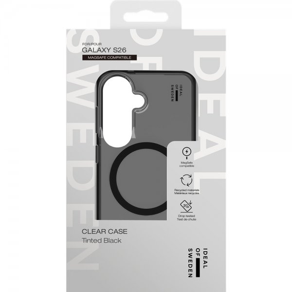 Ideal of Sweden Samsung Galaxy S26 -suojakuori Clear Case MagSafe Tinted Black