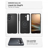 Spigen Samsung Galaxy S26 -suojakuori Liquid Air MagFit, mattamusta