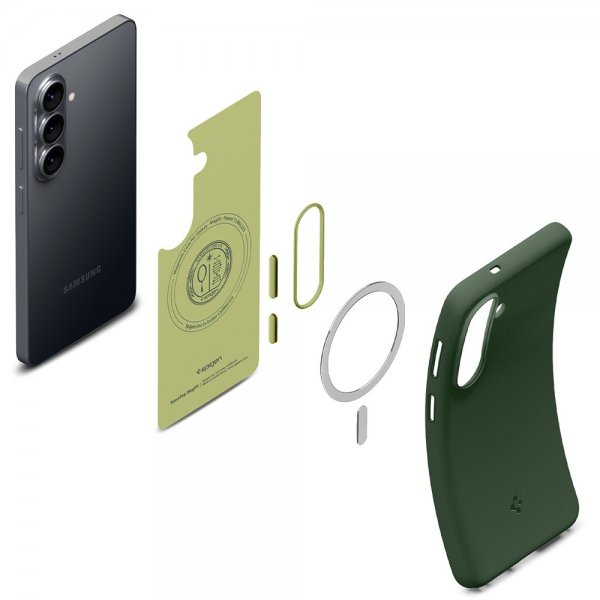 Spigen Samsung Galaxy S26 -suojakuori Nano Pop MagFit Avo Green