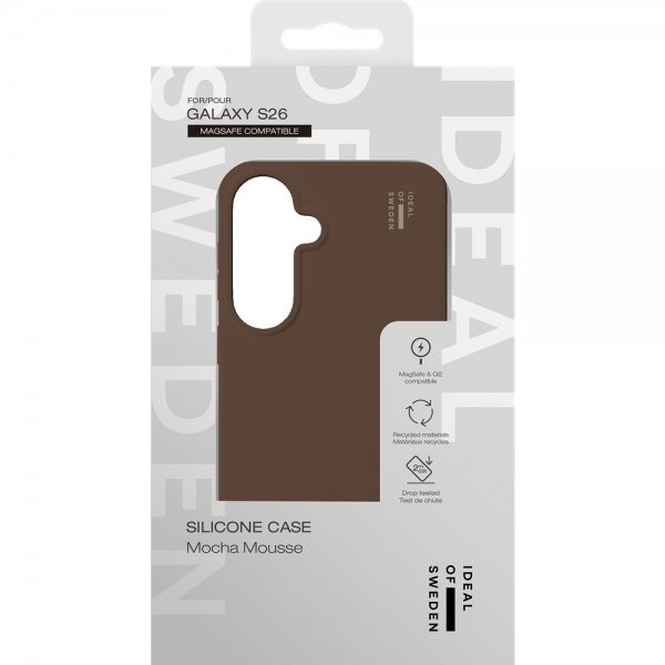 Ideal of Sweden Samsung Galaxy S26 Suojakuori Silicone Case MagSafe Mocha Mousse