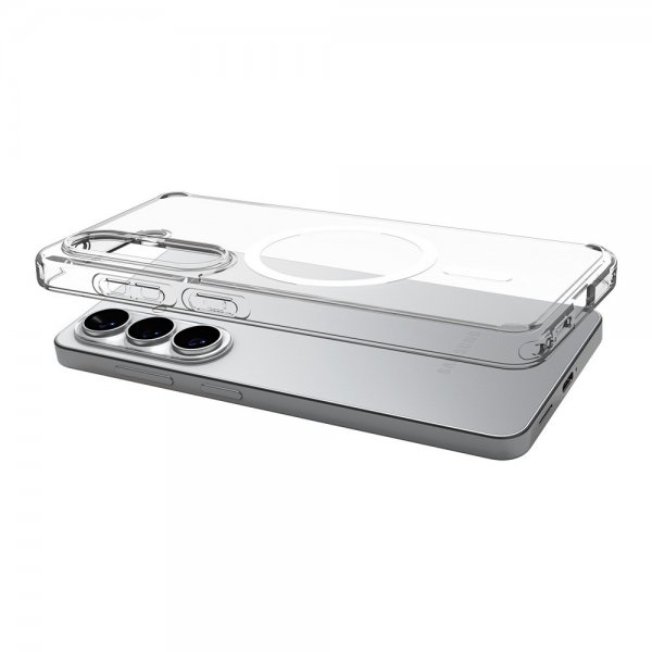Spigen Samsung Galaxy S26 -suojakuori Ultra Hybrid MagFit Clear White