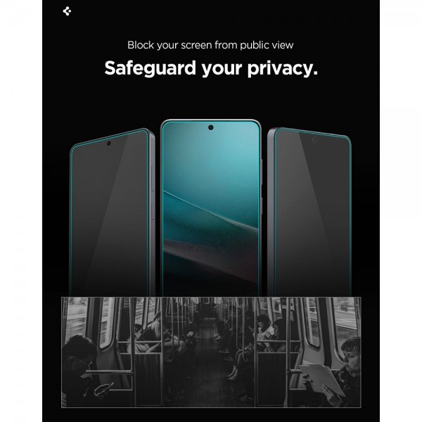 Spigen Samsung Galaxy S26 -näytönsuoja GLAS.tR EZ Fit Pro Privacy 2 kpl