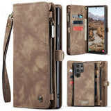 CaseMe Samsung Galaxy S26 Ultra -kotelo 008-sarja, irrotettava kuori, ruskea