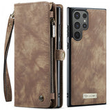 CaseMe Samsung Galaxy S26 Ultra -kotelo 008-sarja, irrotettava kuori, ruskea