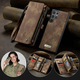 CaseMe Samsung Galaxy S26 Ultra -kotelo 008-sarja, irrotettava kuori, ruskea