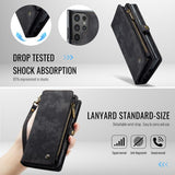 CaseMe Samsung Galaxy S26 Ultra Kotelo 008 Series Irrotettava Kuori Musta