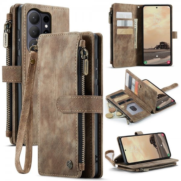 CaseMe Samsung Galaxy S26 Ultra Kotelo C30 Series Ruskea