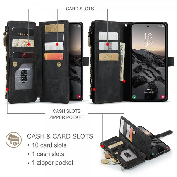 CaseMe Samsung Galaxy S26 Ultra Kotelo C30-sarja Musta