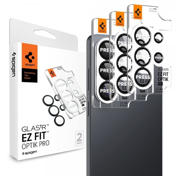 Spigen Samsung Galaxy S26 Ultra Kameran suojaus GLAS.tR EZ Fit Optik Pro 2-pakkaus Musta