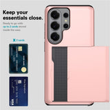 Samsung Galaxy S26 Ultra Kuoret Card Slide Sininen