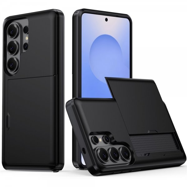 Samsung Galaxy S26 Ultra Kuori Korttipaikalla Musta