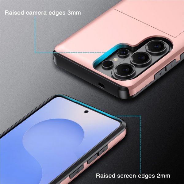 Samsung Galaxy S26 Ultra Kuori Korttipaikalla Musta
