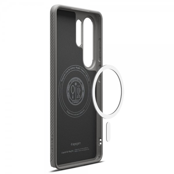 Spigen Samsung Galaxy S26 Ultra -kuori Liquid Air MagFit Marble Gray