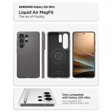 Spigen Samsung Galaxy S26 Ultra -kuori Liquid Air MagFit Marble Gray