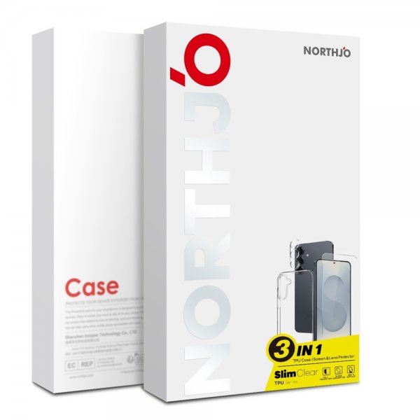 Northjo Samsung Galaxy S26 Ultra -suojakuori, jossa näytön- ja kameransuoja 3-in-1