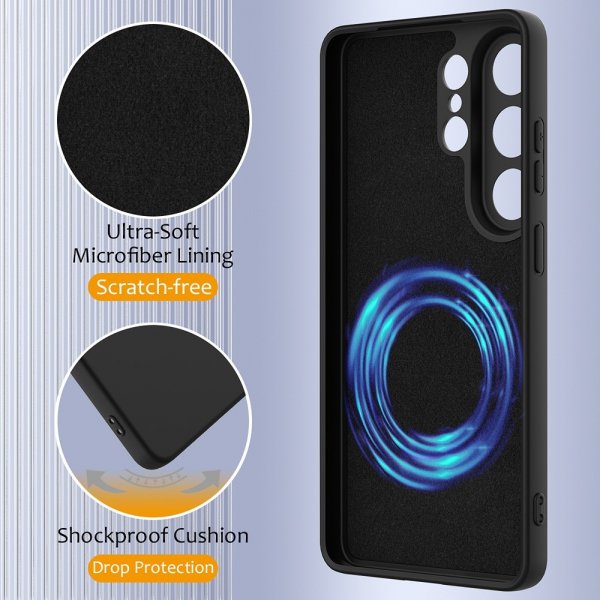 Samsung Galaxy S26 Ultra Kuori hihnalla Silikoni MagSafe Musta