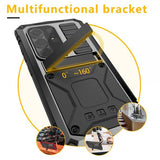 R-JUST Samsung Galaxy S26 Ultra -iskunkestävä metallikuori, musta