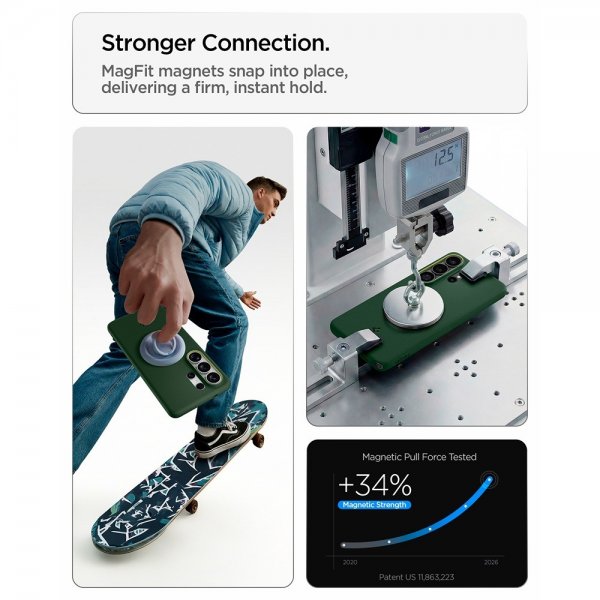 Spigen Samsung Galaxy S26 Ultra Nano Pop MagFit -kuori Avo Green
