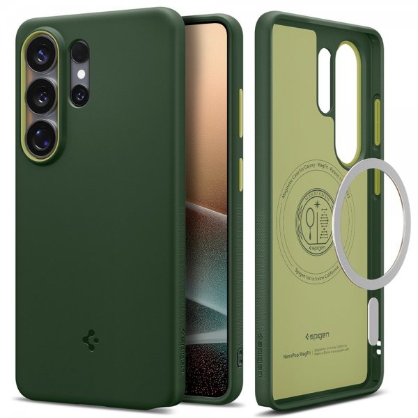Spigen Samsung Galaxy S26 Ultra Nano Pop MagFit -kuori Avo Green