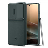 Spigen Samsung Galaxy S26 Ultra Optik Armor Abyss Green -suojakuori