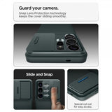 Spigen Samsung Galaxy S26 Ultra Optik Armor Abyss Green -suojakuori