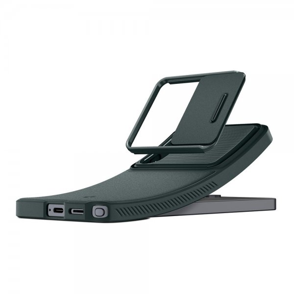 Spigen Samsung Galaxy S26 Ultra Optik Armor Abyss Green -suojakuori