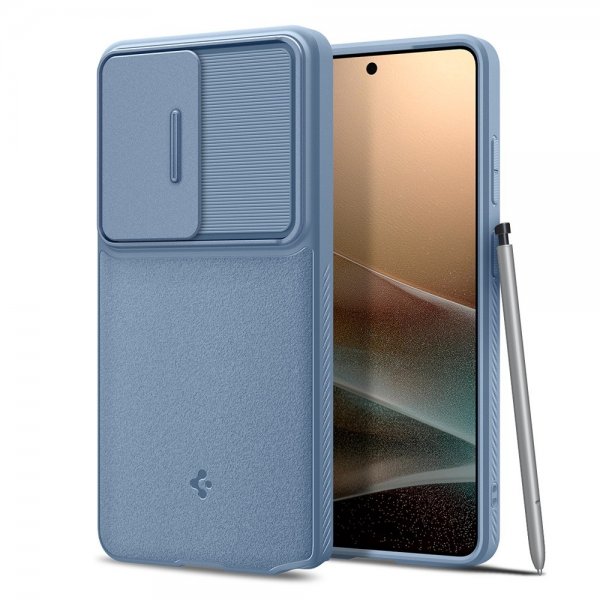 Spigen Samsung Galaxy S26 Ultra -suojakuori Optik Armor vaaleansininen