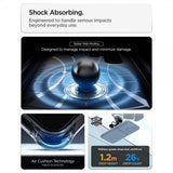 Spigen Samsung Galaxy S26 Ultra -suojakuori Optik Armor vaaleansininen