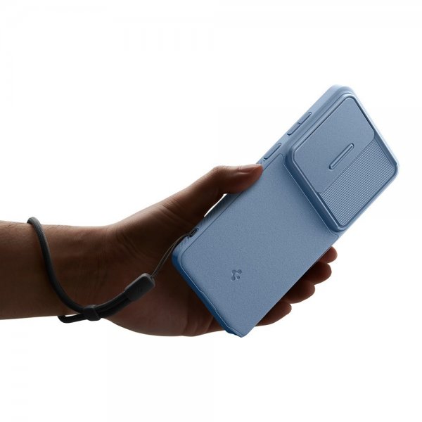 Spigen Samsung Galaxy S26 Ultra -suojakuori Optik Armor vaaleansininen