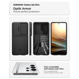 Spigen Samsung Galaxy S26 Ultra Optik Armor -suojakuori, musta