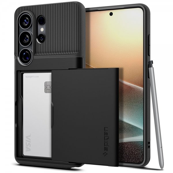 Spigen Samsung Galaxy S26 Ultra Kuori Slim Armor CS Musta