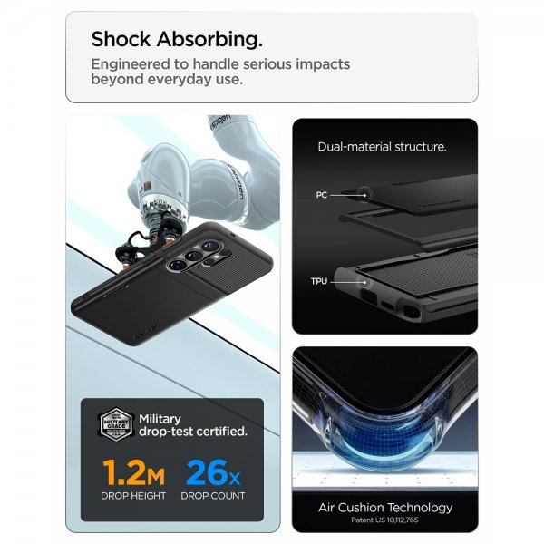 Spigen Samsung Galaxy S26 Ultra Kuori Slim Armor CS Musta