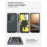 Spigen Samsung Galaxy S26 Ultra -suojakuori Tough Armor MagFit Abyss Green