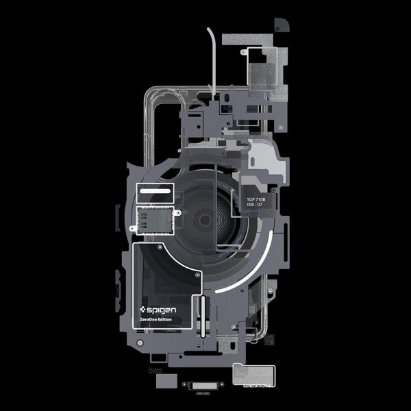 Spigen Samsung Galaxy S26 Ultra -suojakuori Ultra Hybrid MagFit Zero One Musta