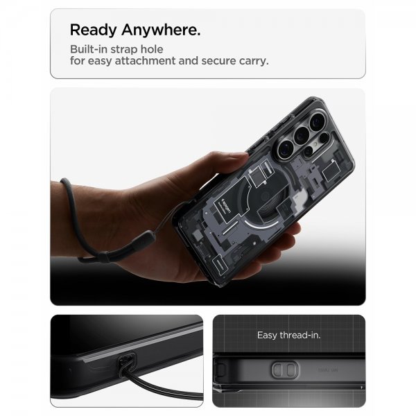 Spigen Samsung Galaxy S26 Ultra -suojakuori Ultra Hybrid MagFit Zero One Musta