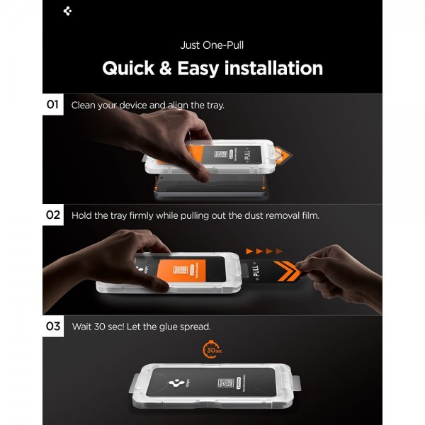 Spigen Samsung Galaxy S26 Ultra -näytönsuoja GLAS.tR EZ Fit Pro 2-pakkaus